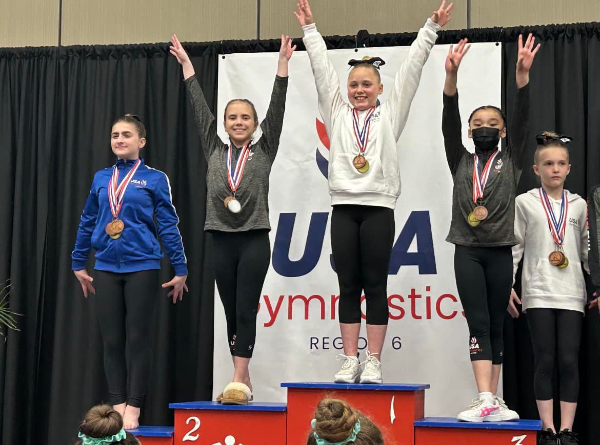 USA Gymnastics podium